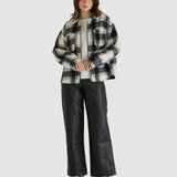 Zita Jacket - Charcoal Check