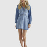 Rylie Dress - Mixed Denim