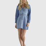 Rylie Dress - Mixed Denim