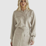 Baldwin Knit Jacket - Oatmeal