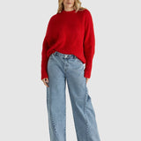 Romee Knit - Poppy Red