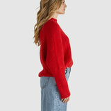Romee Knit - Poppy Red