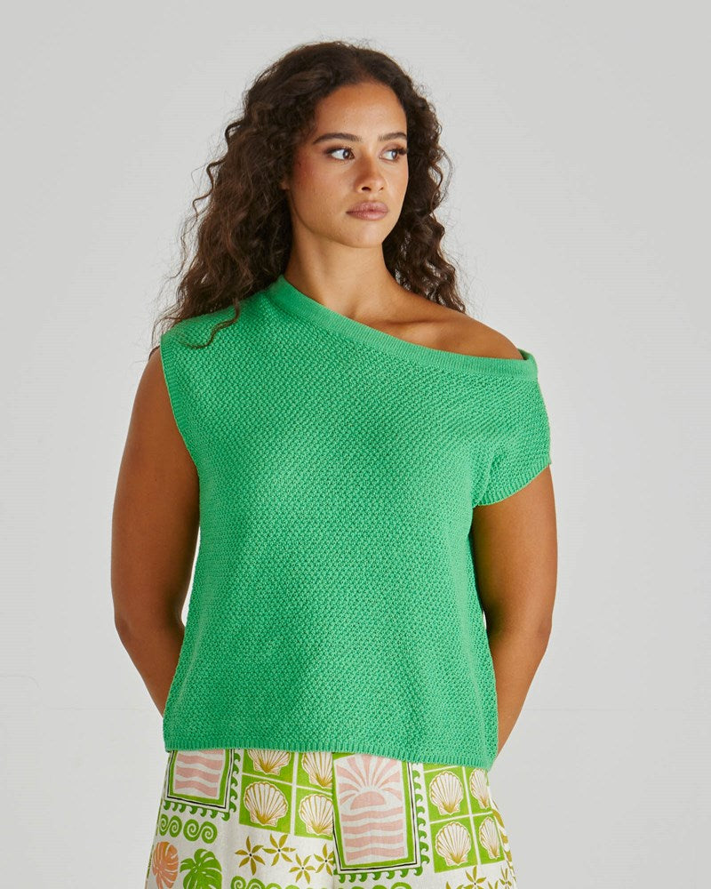 Jaci Knit Top - Green – Sass | Melbourne Designed Women's Fashion
