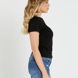Chloe Basic Tee - Black