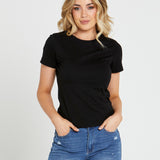 Chloe Basic Tee - Black