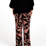 Joelle Wide Leg Pant - Abstract