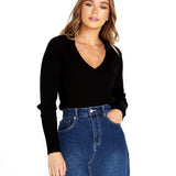 Talana Collared Knit - Black