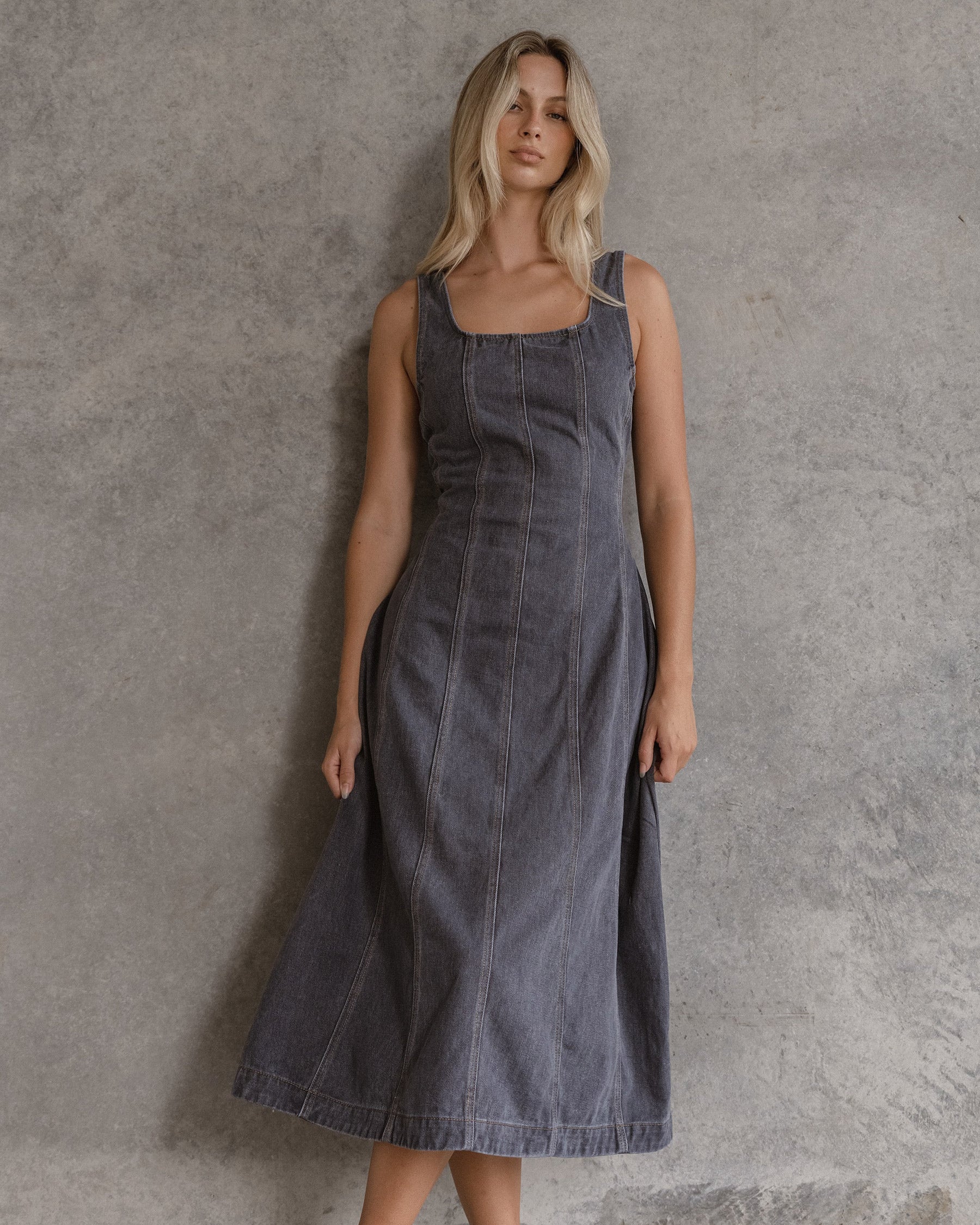 Ainsley Dress - Dark Denim | Sass Clothing | Melbourne Designed Women's Fashion Ainsley Dress - Dark Denim | Sass Clothing | Melbourne Designed Women's Fashion