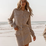 Baldwin Knit Jacket - Oatmeal