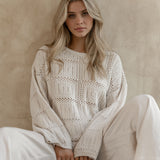 Marcello Crochet Top - Cream