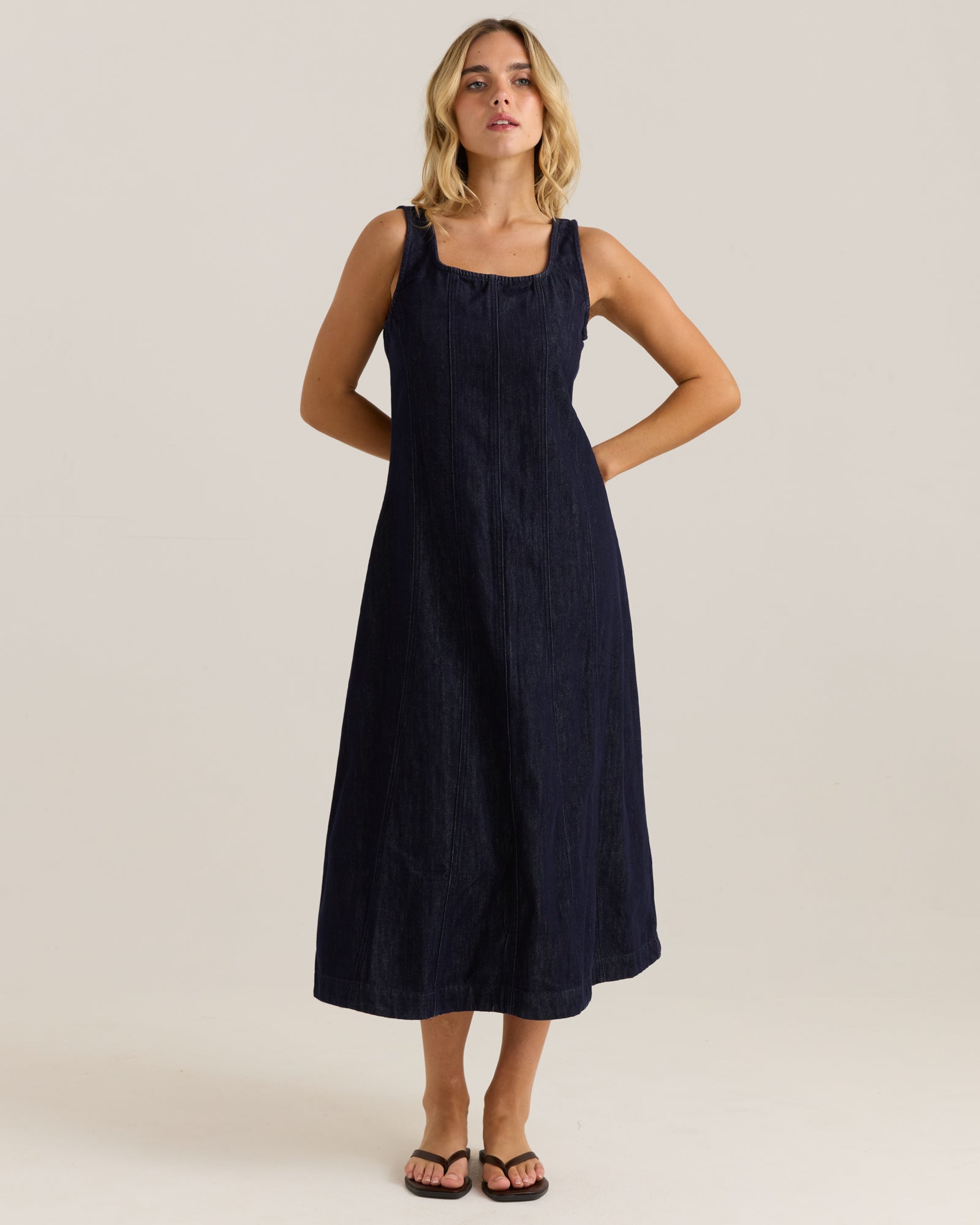 Ainsley Dress - Dark Rinse Wash | Sass Clothing | Melbourne Designed Women's Fashion Ainsley Dress - Dark Rinse Wash | Sass Clothing | Melbourne Designed Women's Fashion