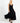Ruby V-Neck Tiered Cotton Maxi Dress - Black