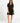 Marnie Button Thru Mini Dress - Black
