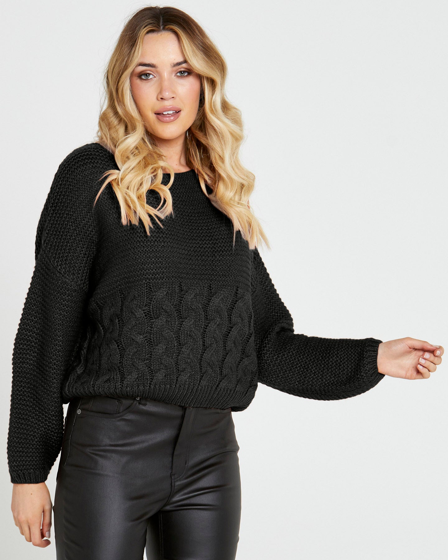 Grey cable on sale knit tracksuit