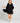 Cassie Kaftan Mini Dress - Black - Sass Clothing