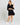 Cassie Kaftan Mini Dress - Black - Sass Clothing