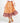 Dawn Tiered Elastic Waist Boho Midi Skirt - Batik Paisley Print in Orange/Pink - Sass Clothing