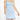 Deja Denim Fitted A-Line Mini Dress - 95 Wash Pale Blue Stone - Sass Clothing