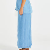 Seville Maxi Skirt - Chambray