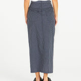 Liberty Maxi Skirt - Navy White Stripe