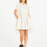 Odell Dress - Natural Stripe