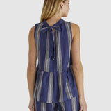 Lizzy Top - Navy Stripe