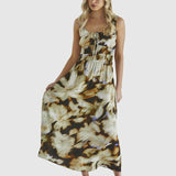 Carmine Dress - Blurred Floral