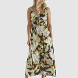Carmine Dress - Blurred Floral