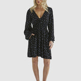 Lauretta Dress - Black Ditsy