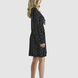 Lauretta Dress - Black Ditsy