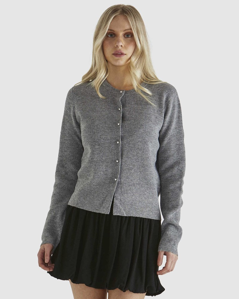 Jagger Cardi - Grey Marle