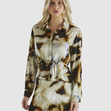 Carmine Shirt - Blurred Floral