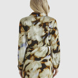 Carmine Shirt - Blurred Floral