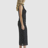 Lauretta Mesh Dress - Black Ditsy