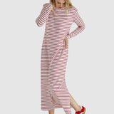 Alma Dress - White/Red