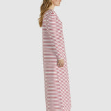 Alma Dress - White/Red