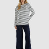 Alma Top - White/Black