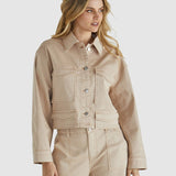 Reece Jacket - Tan Wash