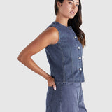 Ainsley Vest - Dark Denim