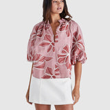 Finley Top - Pink/Red