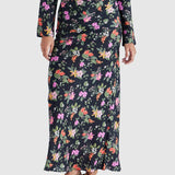 Beckett Bias Skirt - Night Garden