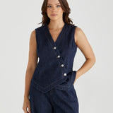 Myla Vest - Dark RInse