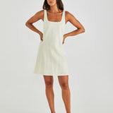 Vienne Mini Shift  Dress - Butter Yellow