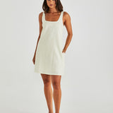 Vienne Mini Shift  Dress - Butter Yellow