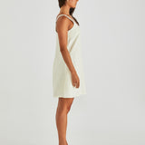 Vienne Mini Shift  Dress - Butter Yellow