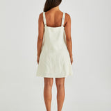 Vienne Mini Shift  Dress - Butter Yellow