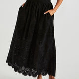 Ani Full Skirt - Black