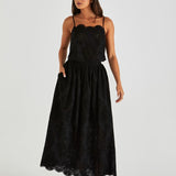 Ani Full Skirt - Black
