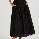 Ani Full Skirt - Black