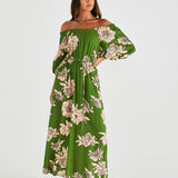 Antonie Off Shoulder Dress - Moonflower